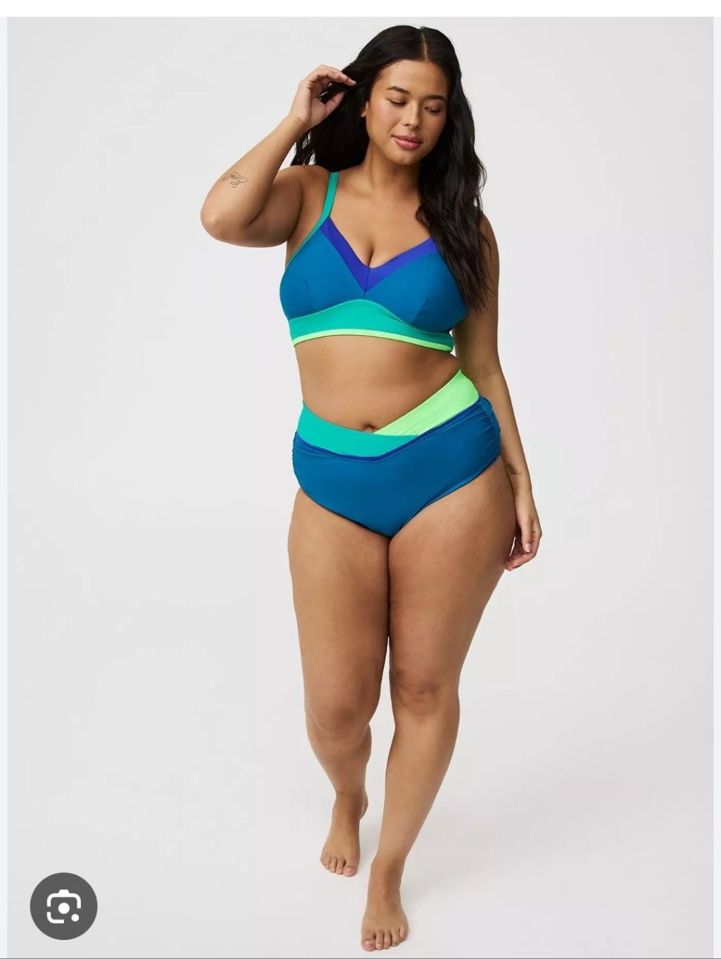Torrid Teal And Green Two-Piece Bikini 4x